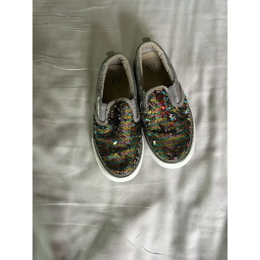 Gap Flip Sequin Slip On Sneakers size 12